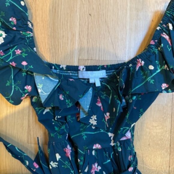 Hill House The Ava Dress - Moody Floral Poplin - XXS - Picture 3 of 5